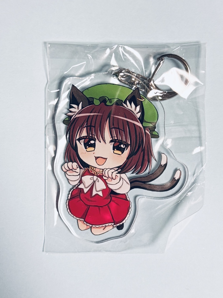 橙 アクリルキーホルダー