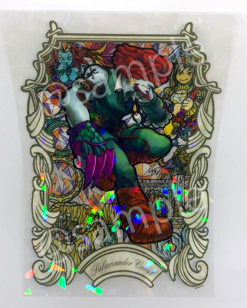 クリアポストカード　サラマンダー