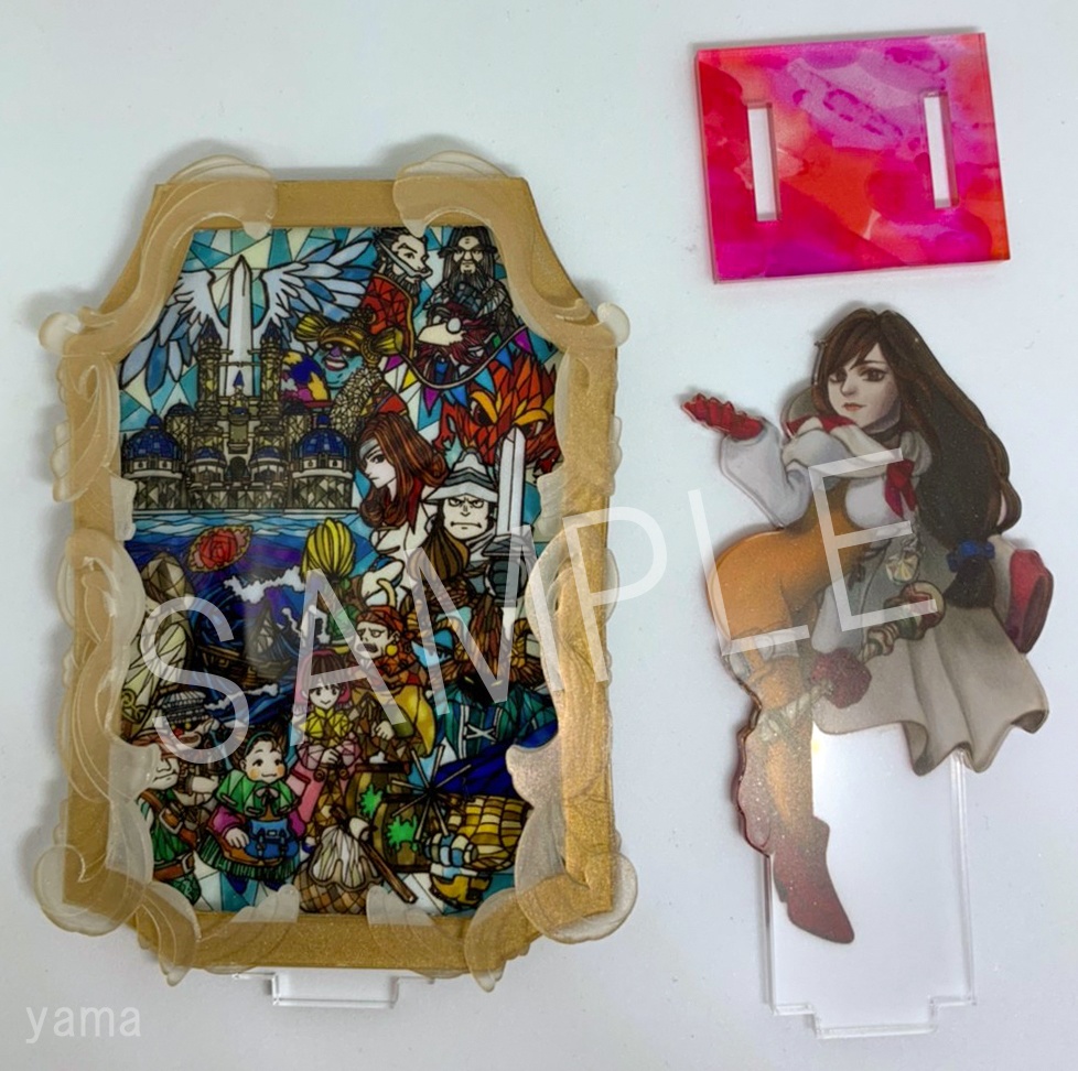 ステンドグラス風アクスタ ガーネット