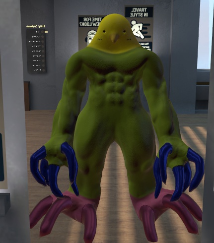 VRChat向けモデル【つよいインコ Ver1.1】