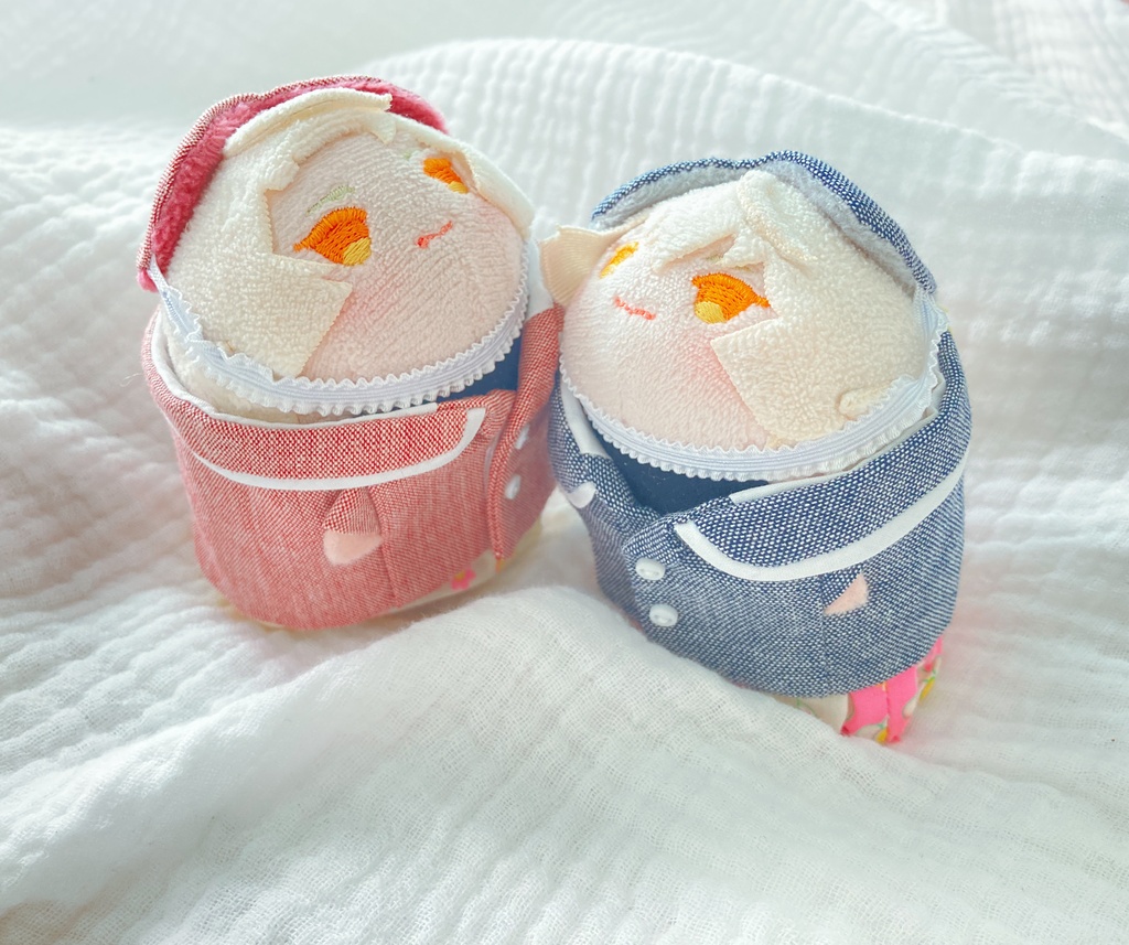 おもちのパジャマセット(ダンガリー)