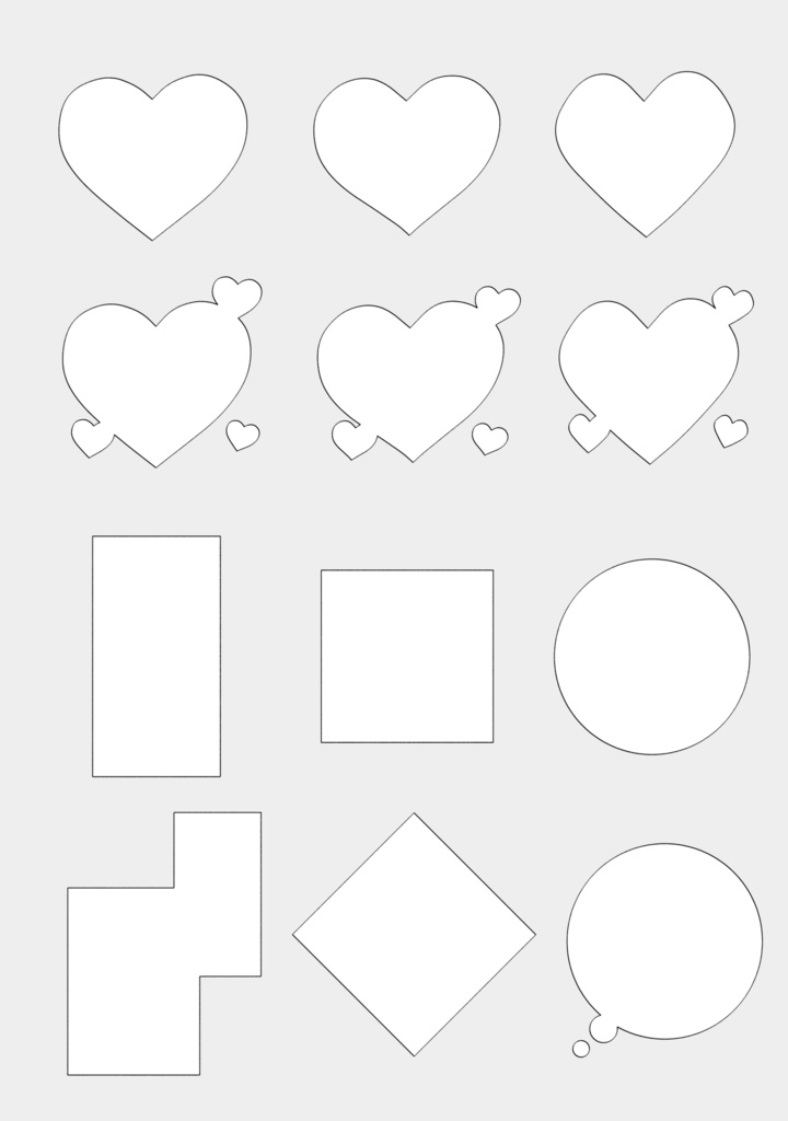 シンプルふきだし素材集62set【①PNG版】【②clip studio版】