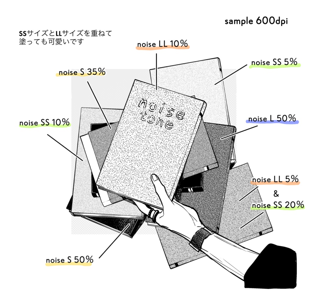 Procreateざらざら砂トーンブラシ80set