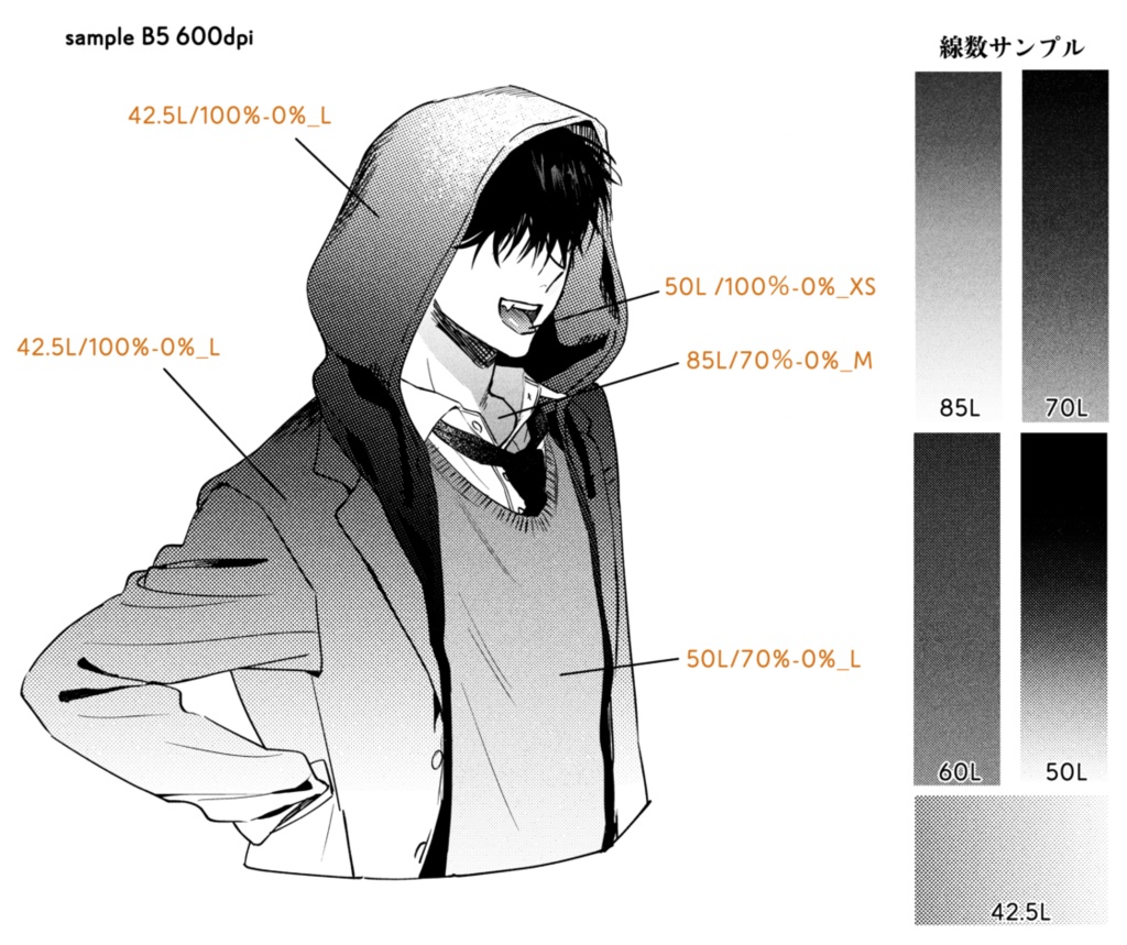 印刷風トーン素材集グラデーションver【105set】