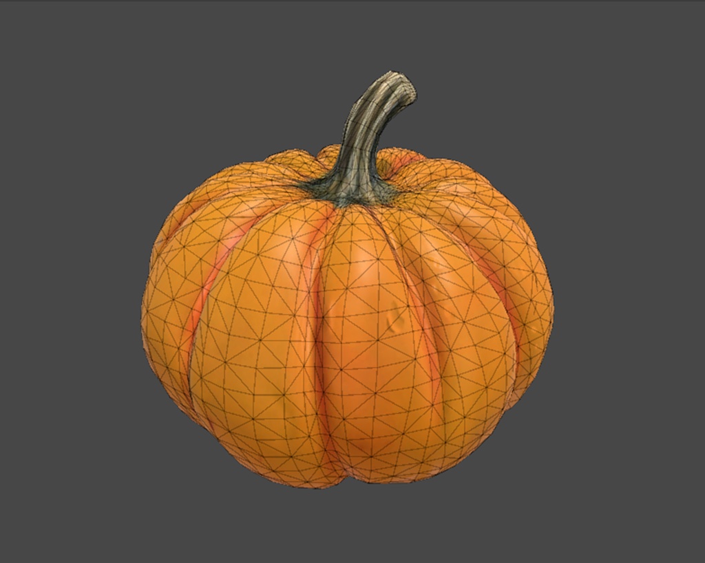 3Dモデル かぼちゃ ペポかぼちゃ VRchat対応