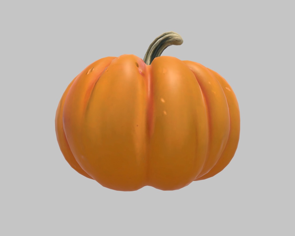 3Dモデル かぼちゃ ペポかぼちゃ VRchat対応