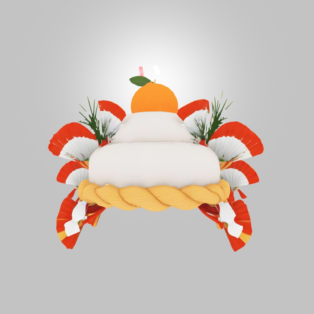 【無料】鏡餅ハット 帽子 被り物 お正月