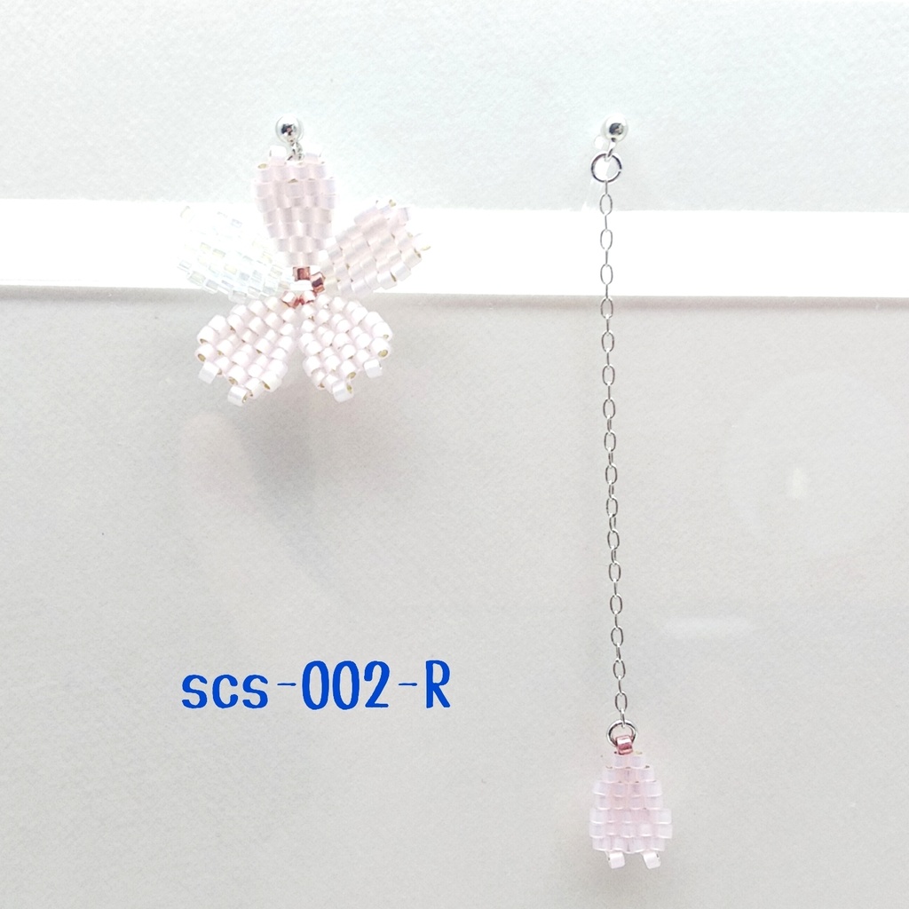 【scs-002-R】失われた桜/咲良のイヤークリップ