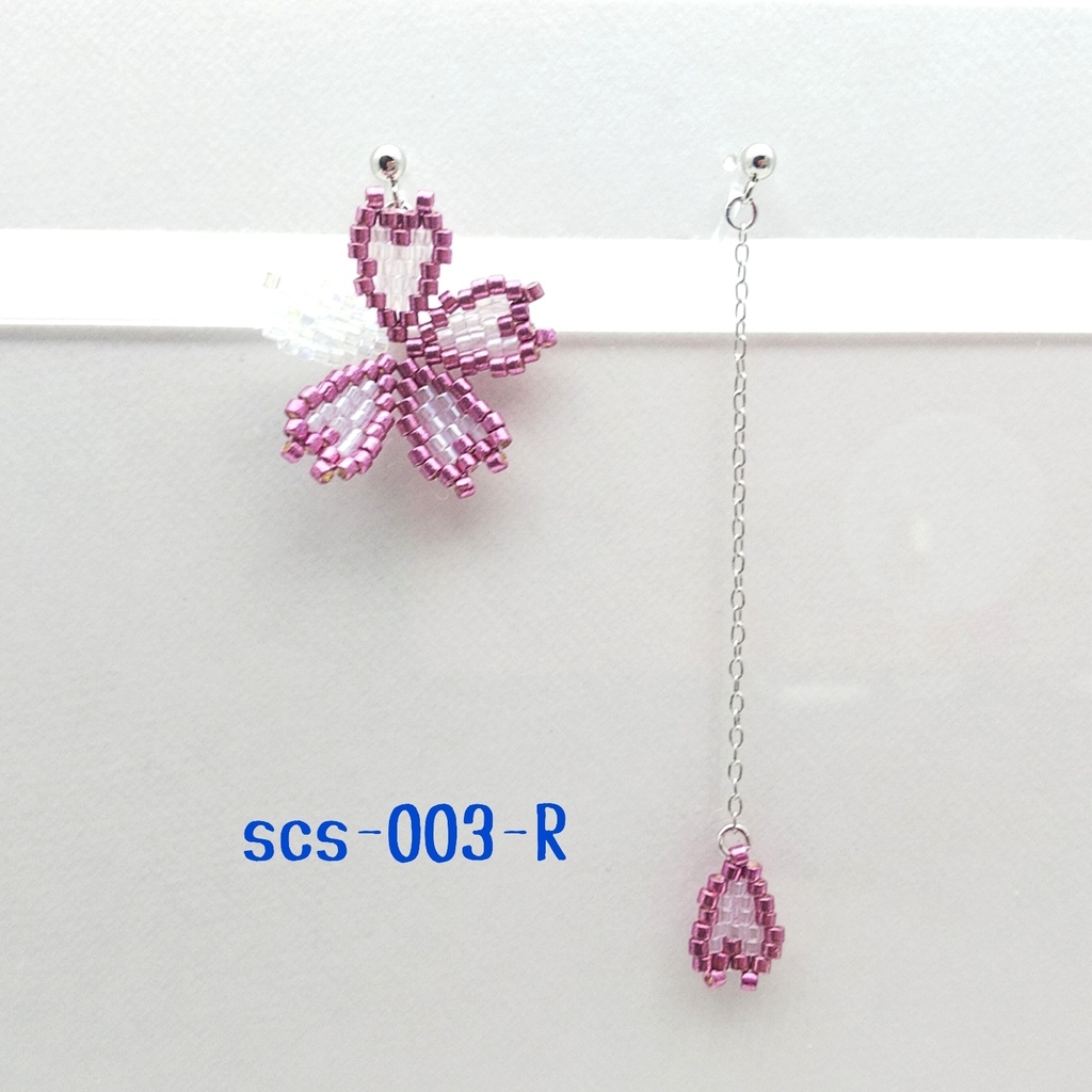 【scs-003-R】失われた桜/咲良のイヤークリップ