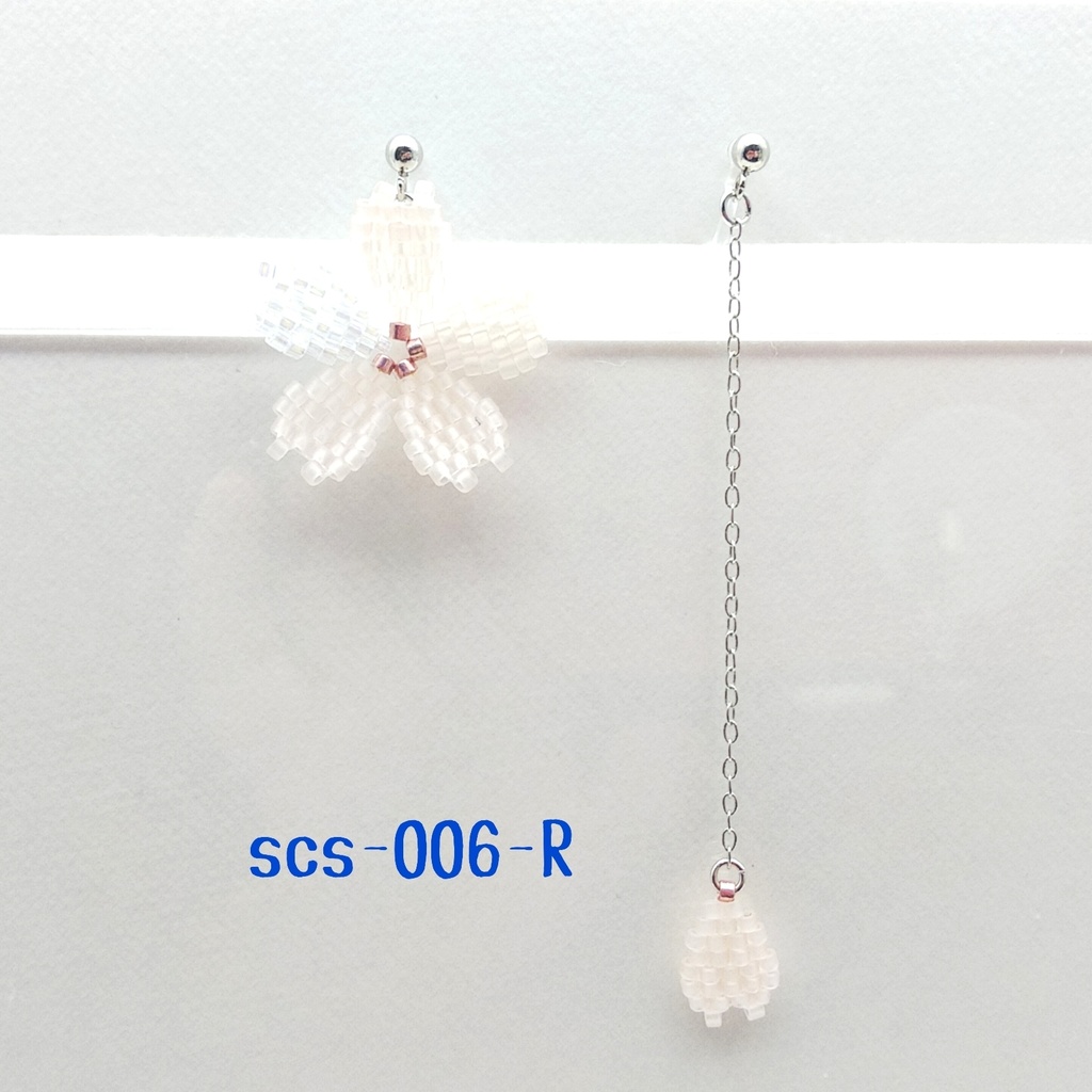 【scs-006-R】失われた桜/咲良のイヤークリップ