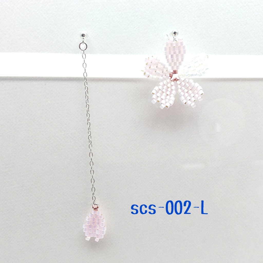 【scs-002-L】失われた桜/咲良のイヤークリップ