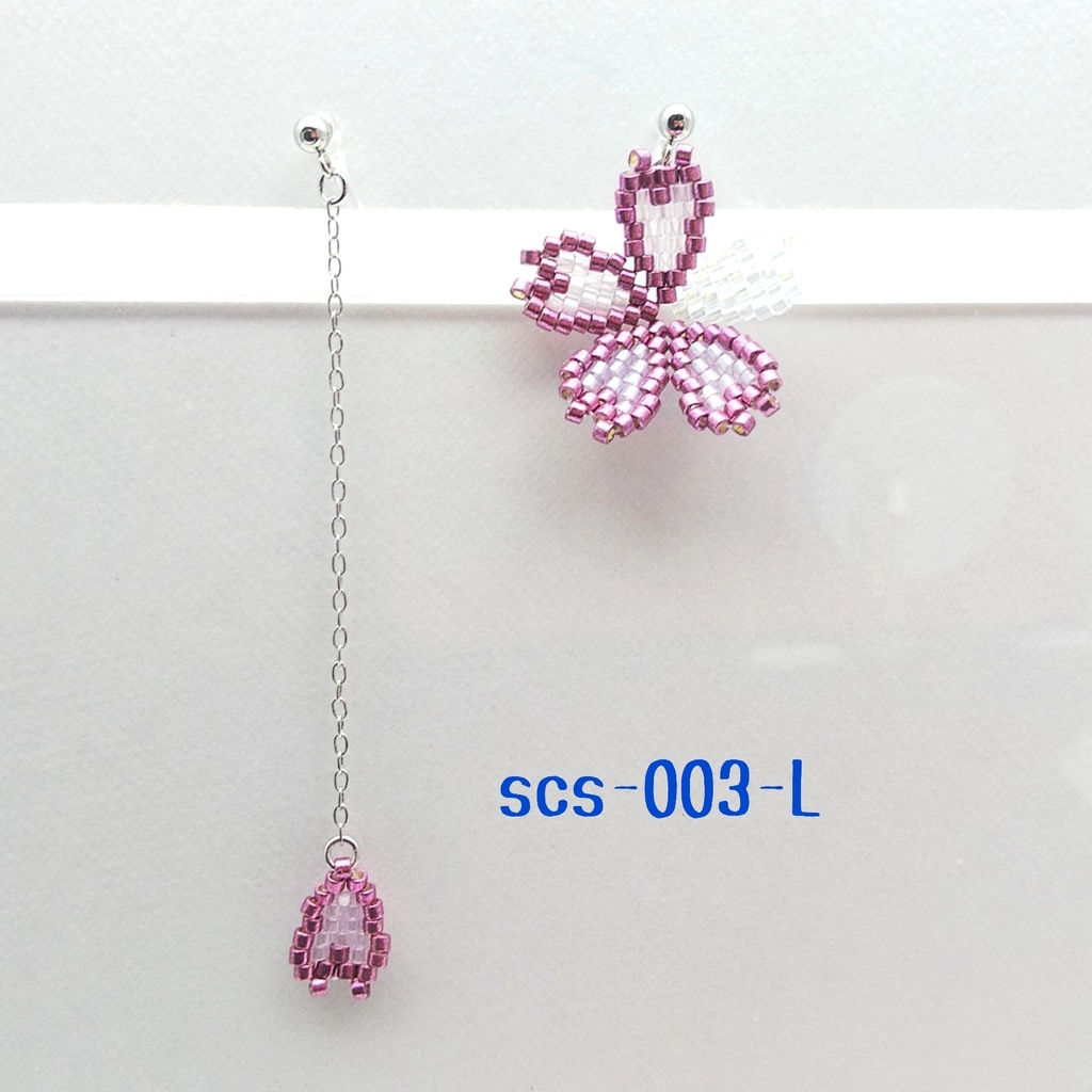 【scs-003-L】失われた桜/咲良のイヤークリップ