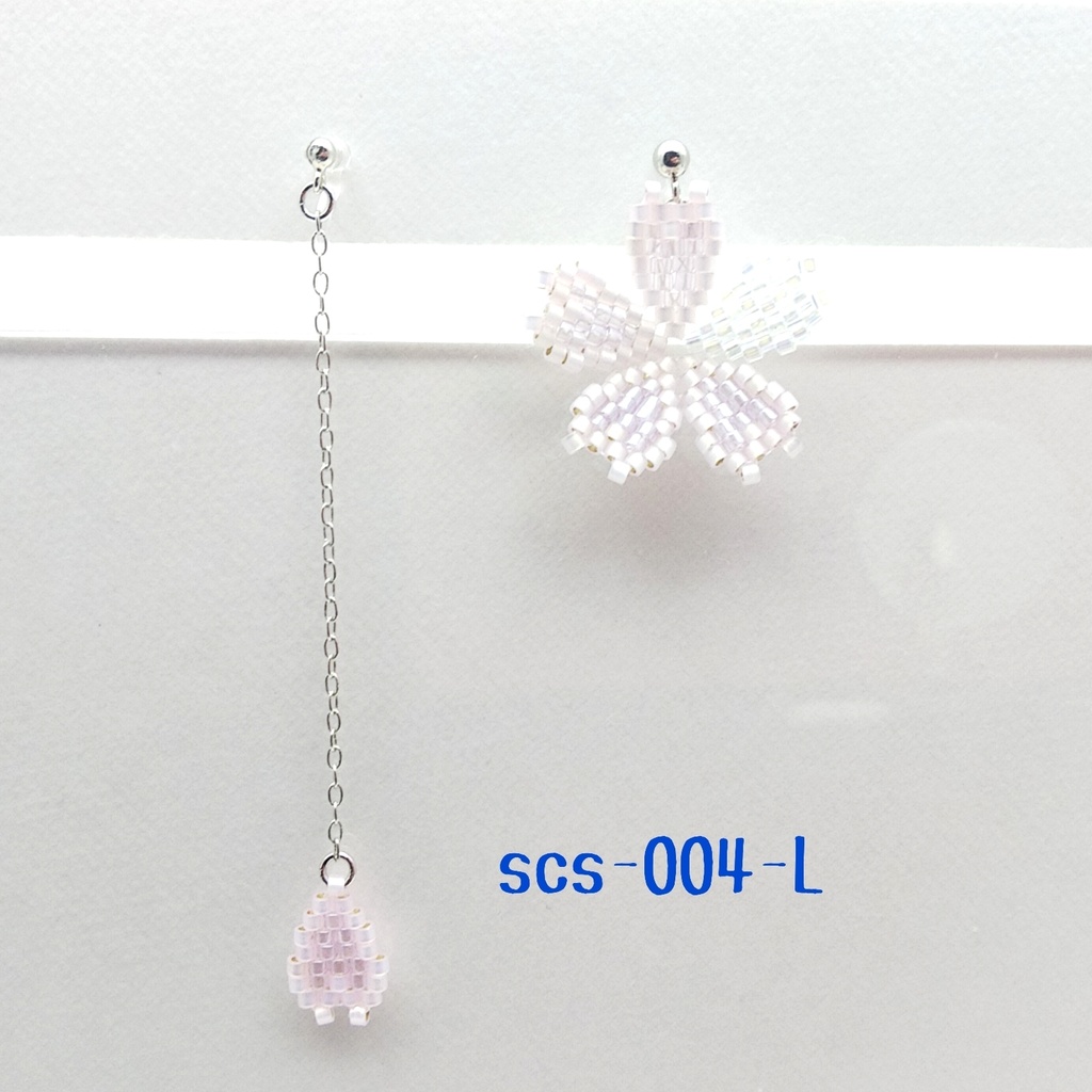 【scs-004-L】失われた桜/咲良のイヤークリップ