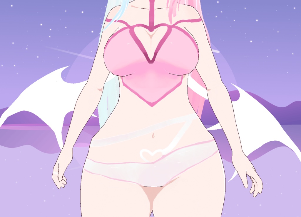 【VRoid】FREE Pink Lingerie
