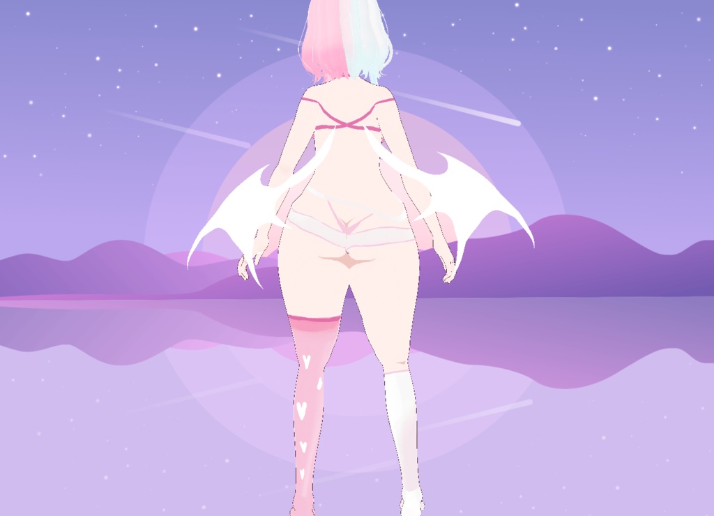【VRoid】FREE Pink Lingerie