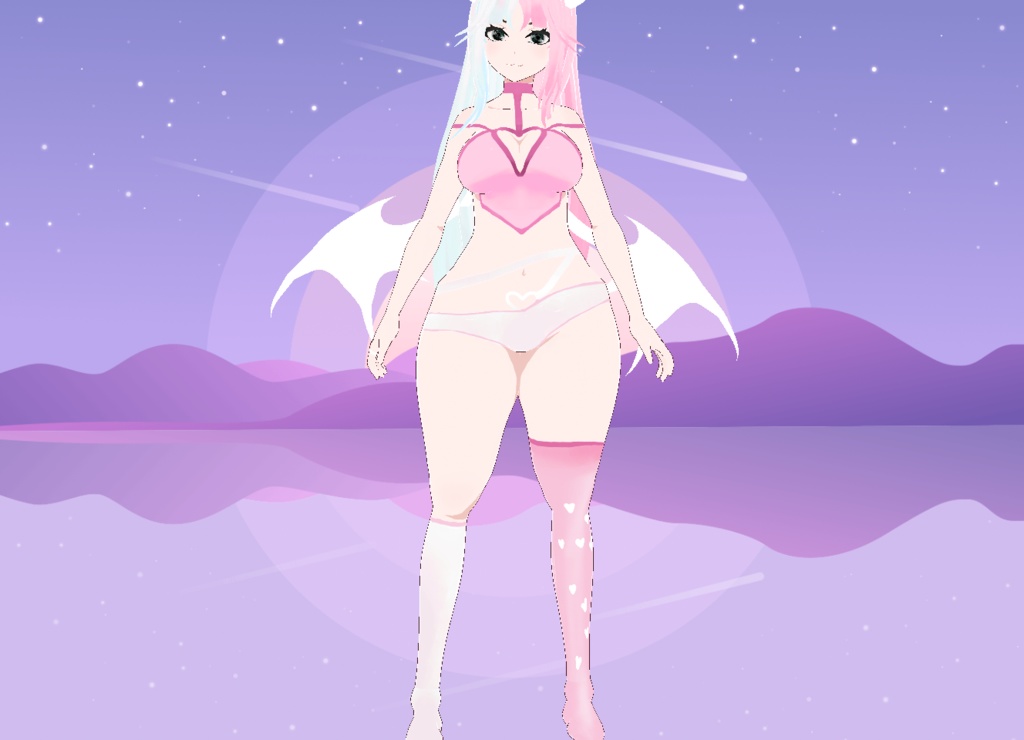 【VRoid】FREE Pink Lingerie