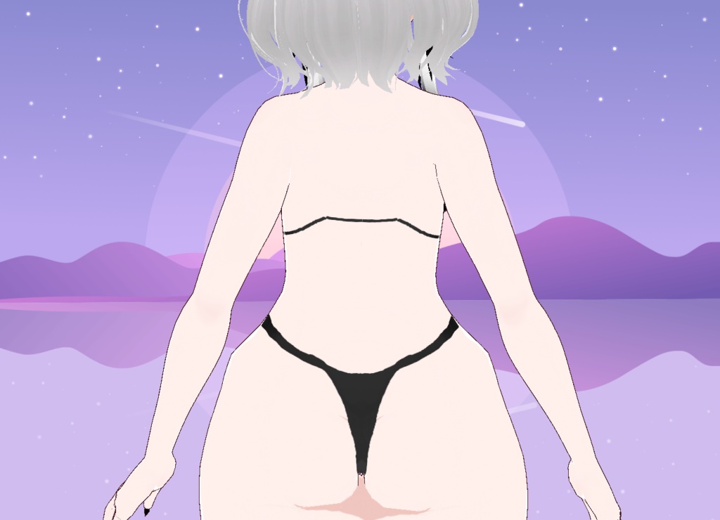 【VRoid】Bat Lingerie