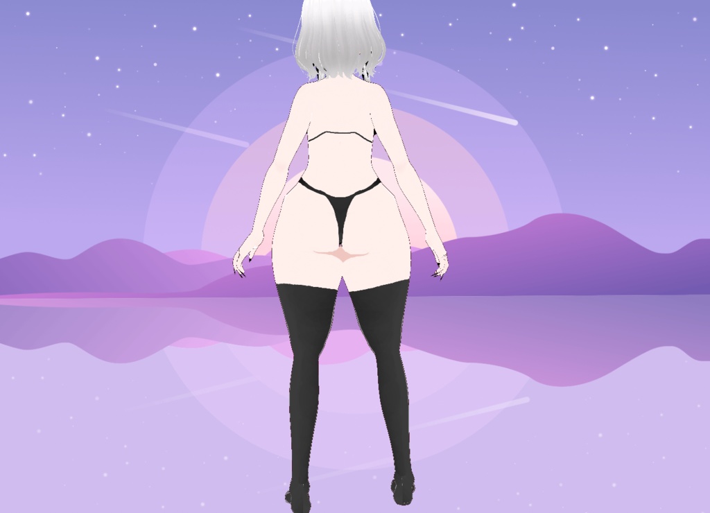 【VRoid】Bat Lingerie
