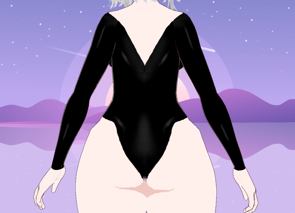 【VRoid】Busty Latex Body Suit