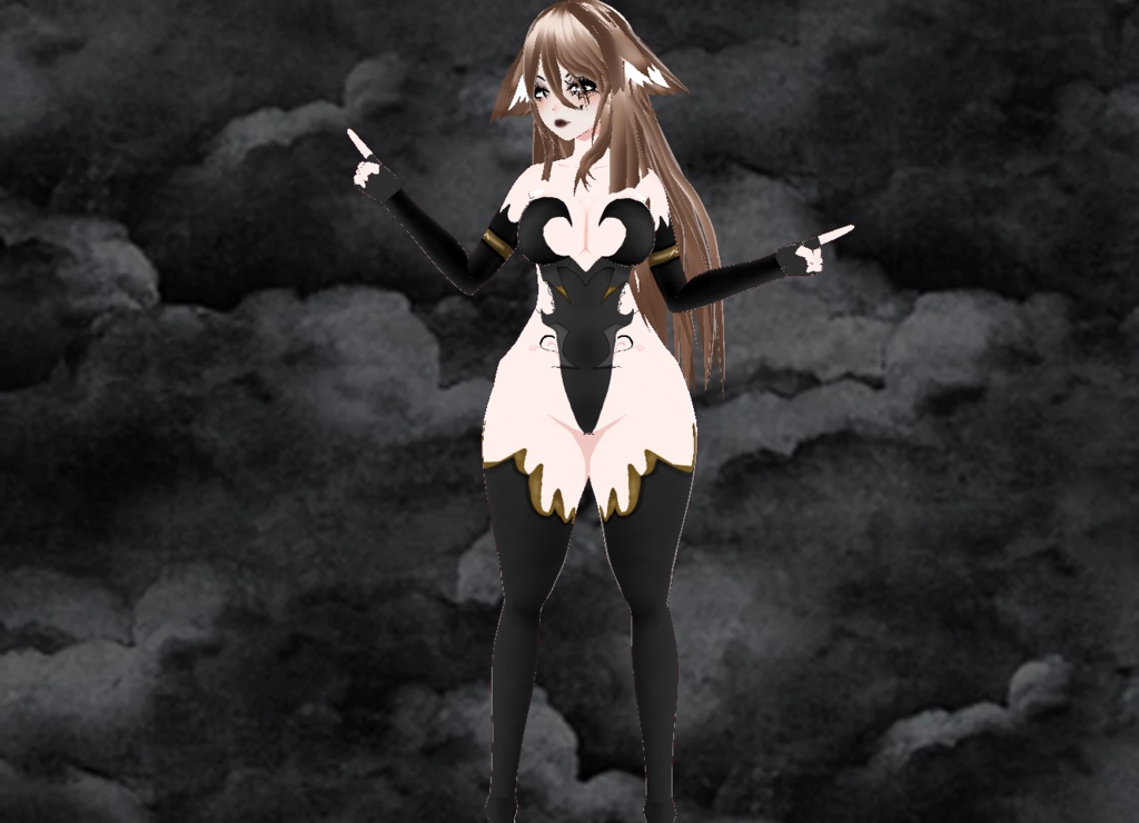 【VRoid】Gold Succubus Suit