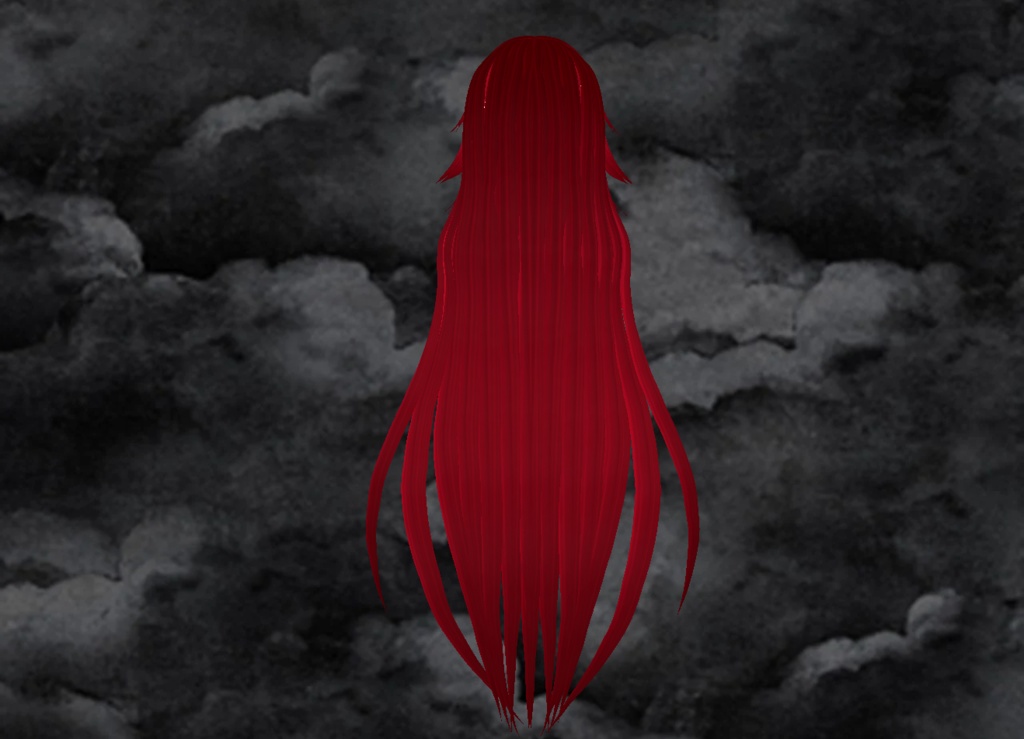 【VRoid】Crimson Hair Preset