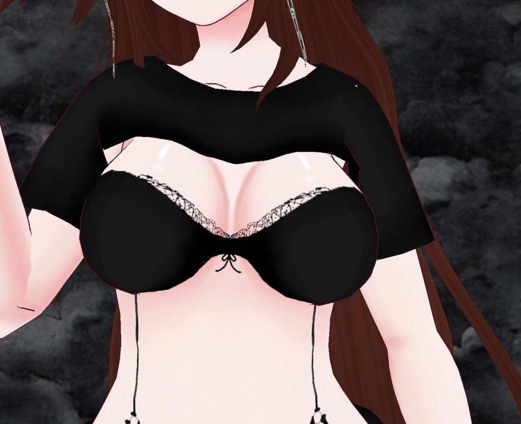 【VRoid】Goth Strap Set