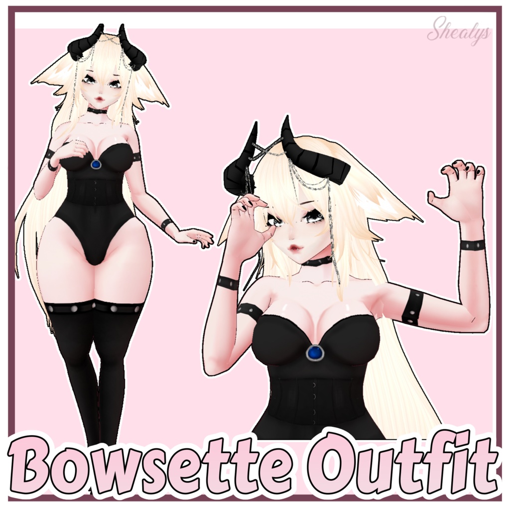 【VRoid】Bowsette Outfit