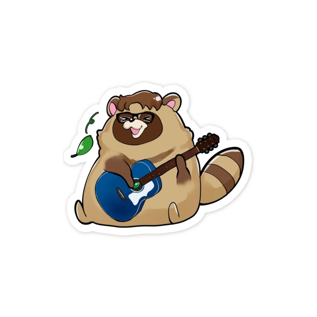 たぬきステッカー