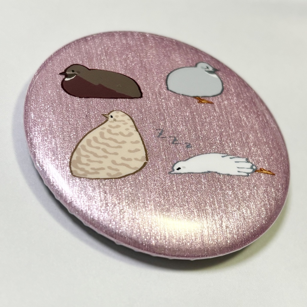 ヒメウズラ 缶バッジ