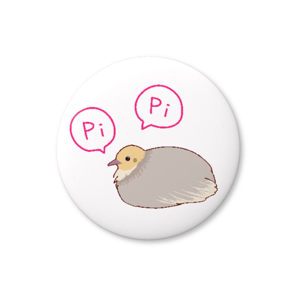 ヒメウズラ 柊 缶バッジ 【さえずり】