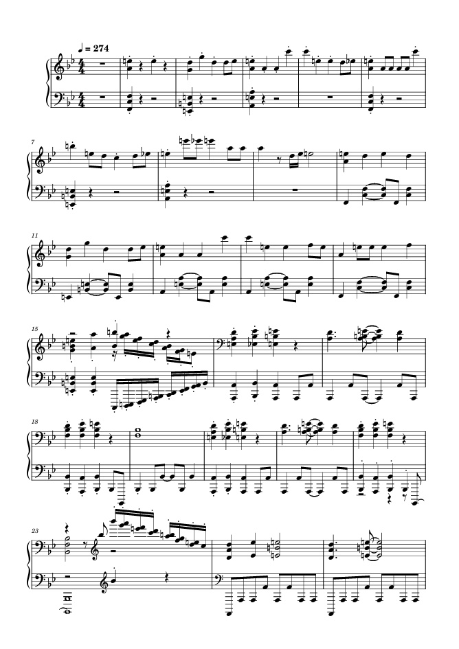 ムーンライト伝説 Sheet Music for Piano (Solo) Easy