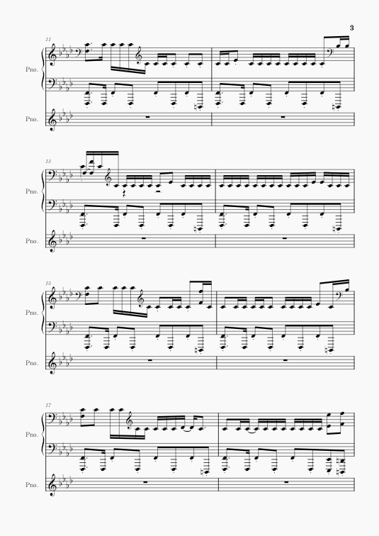 score+MIDI【INMU KING】INMU KING 田所浩二/Piano cover (embers)