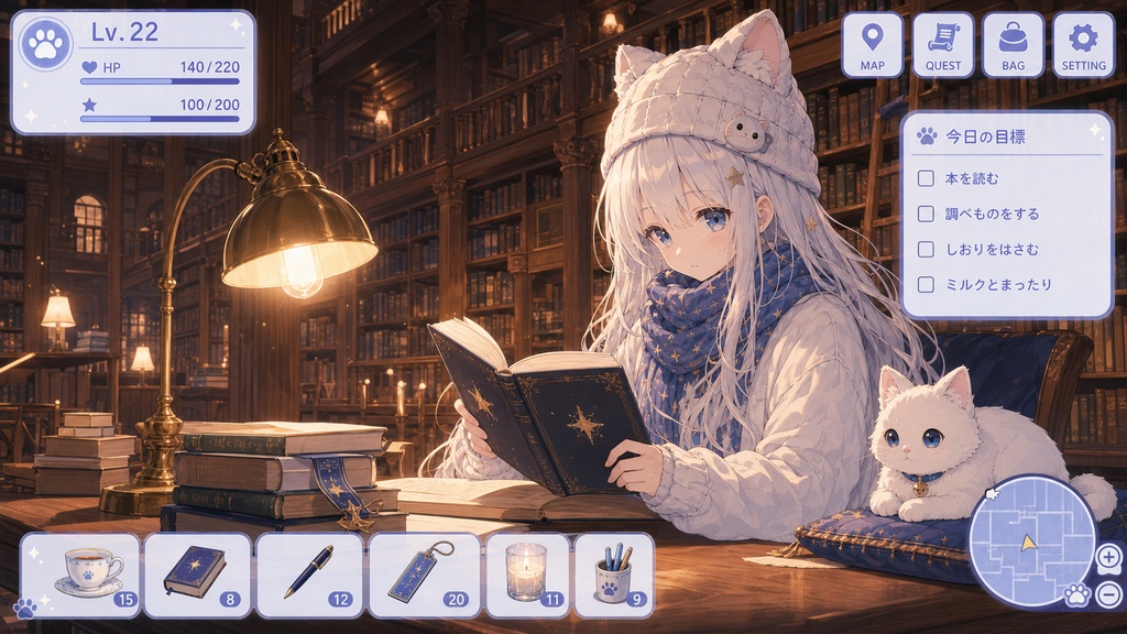 【無料BGM】Quiet Library Collection|図書館のかわいいゲームBGM 16曲