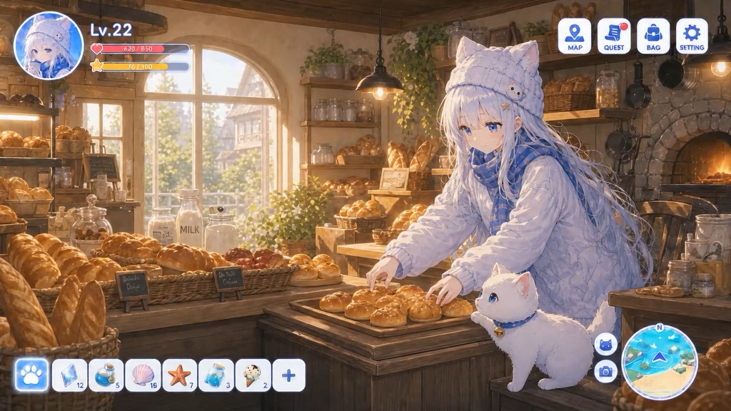 【無料BGM】Morning Bakery Quest|朝のパン屋さんのかわいいゲームBGM 14曲