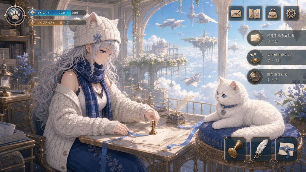 【無料BGM】Sky Garden Postal Tower|空中花園の郵便塔 幻想ゲームBGM 14曲