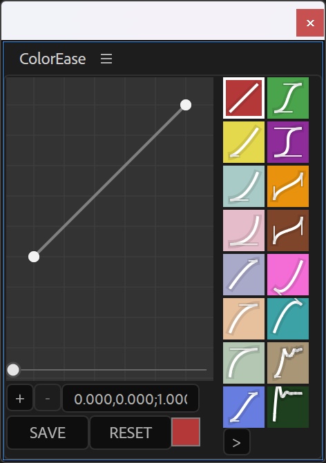 【AfterEffectsスクリプト】ColorEase