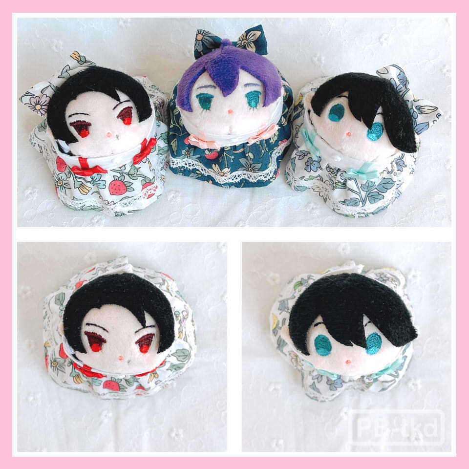 もちマス用・苺のワンピース&シャツ