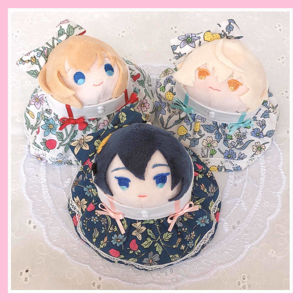 もちマス用・苺のワンピース＆シャツ