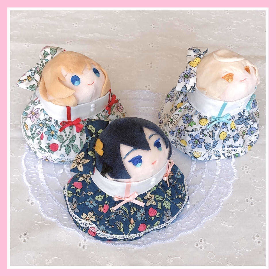 もちマス用・苺のワンピース&シャツ