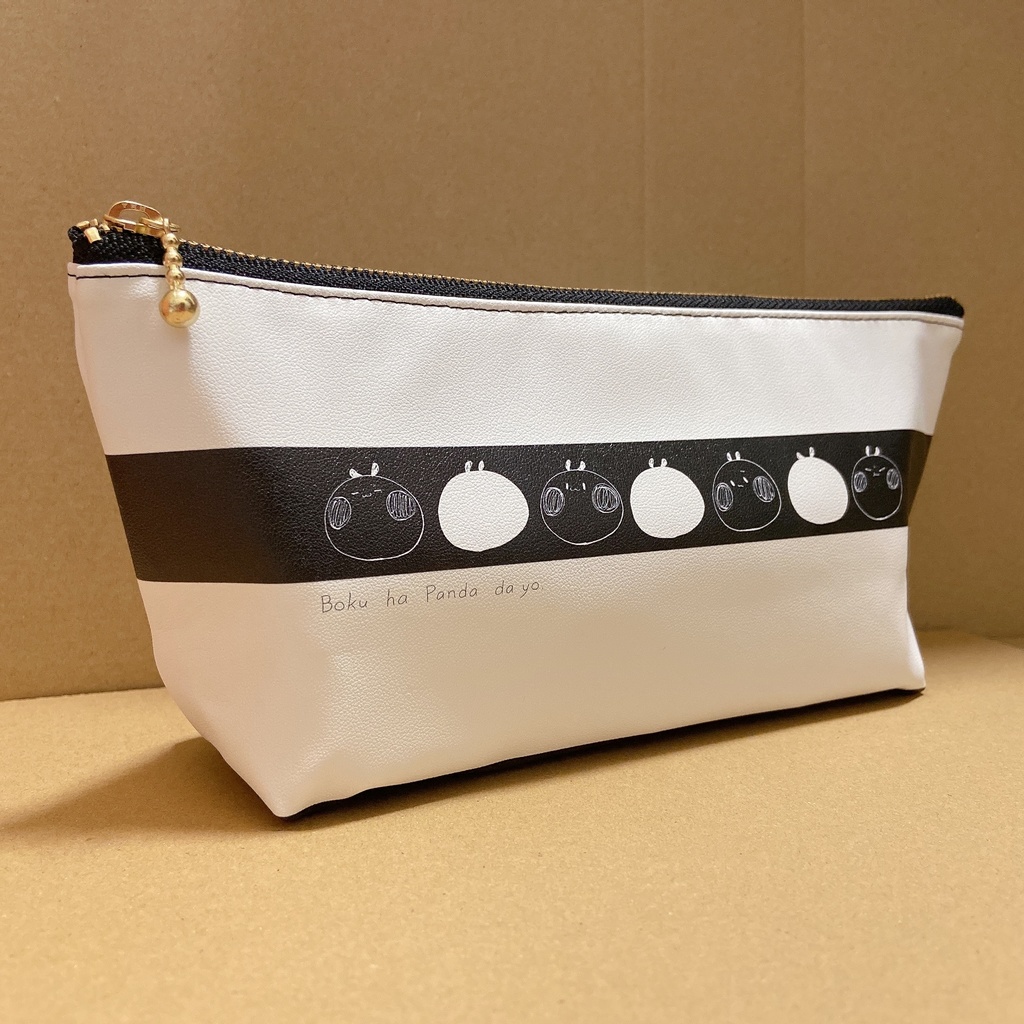 ぼくはぱんだだよ マチ付ポーチ