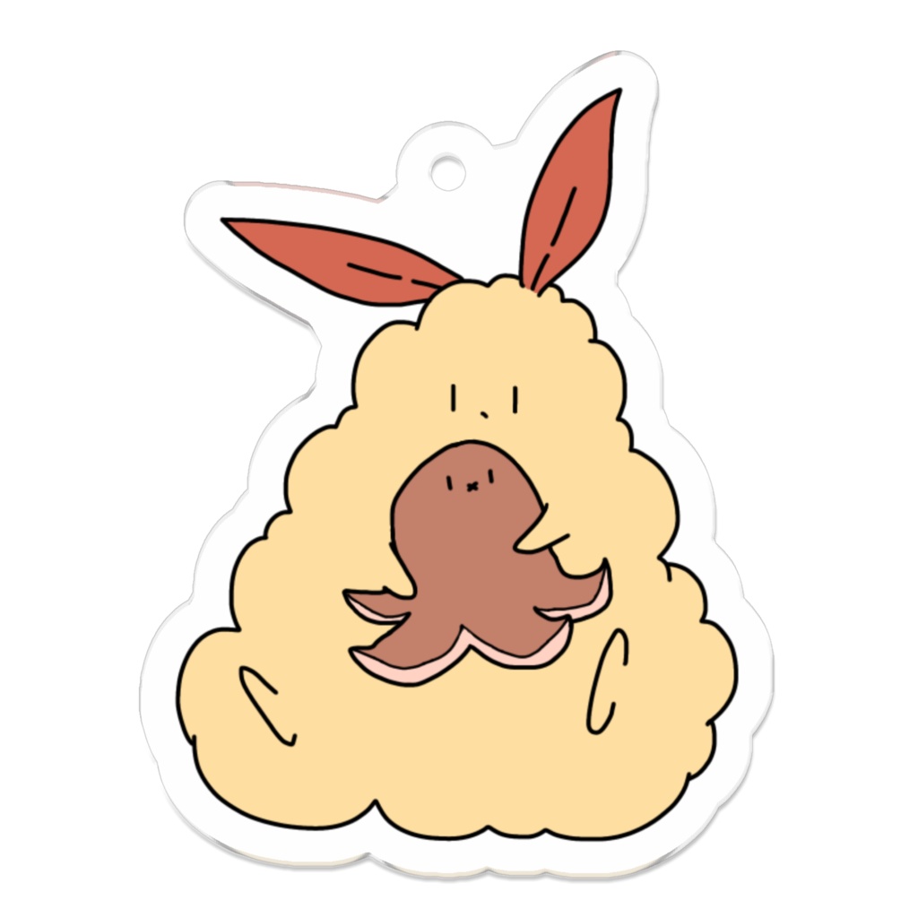 えびうさぎ たこさんウインナー アクリルキーホルダー