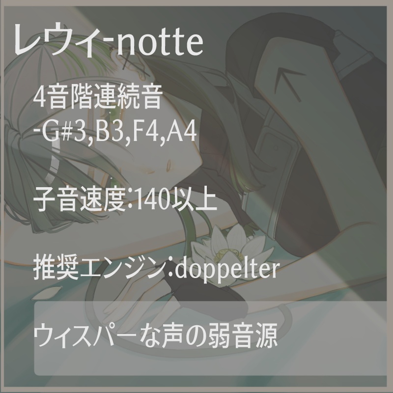 【UTAU音源】レウィ─notte