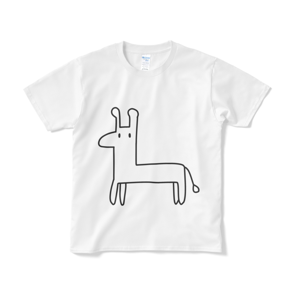 すずきりんTシャツ(白黒ver.)