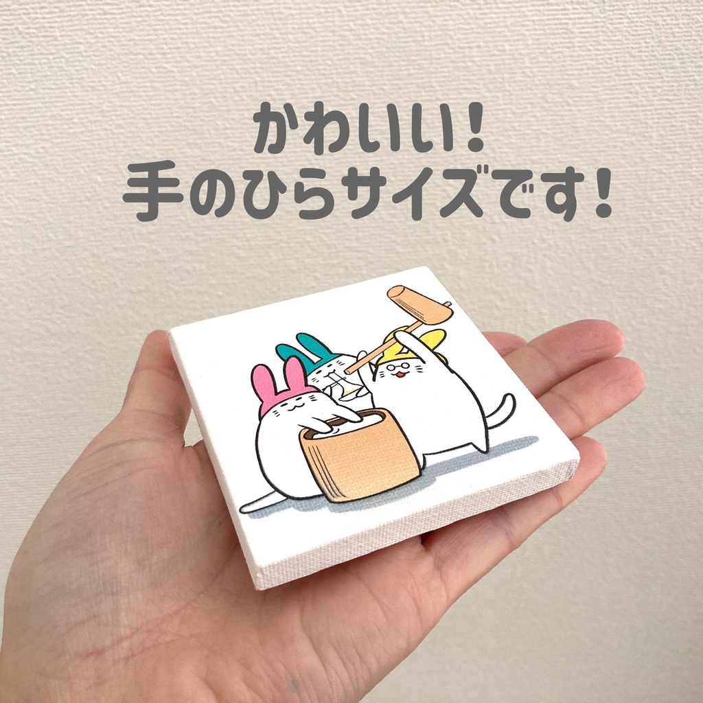 【セール品】ミニキャンバスアート☆こたつに入る猫☆ UV印刷☆プリント