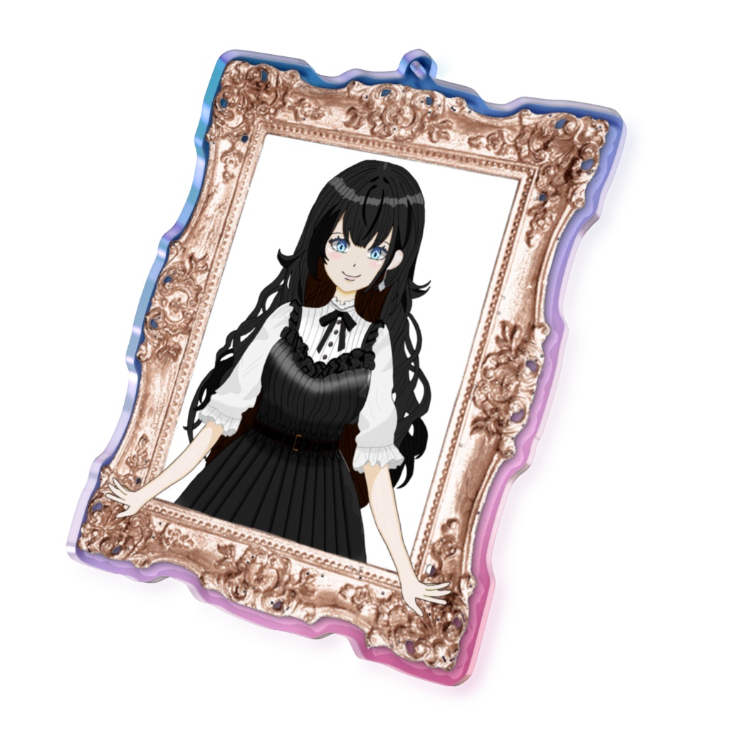 額縁オーロラアクキー