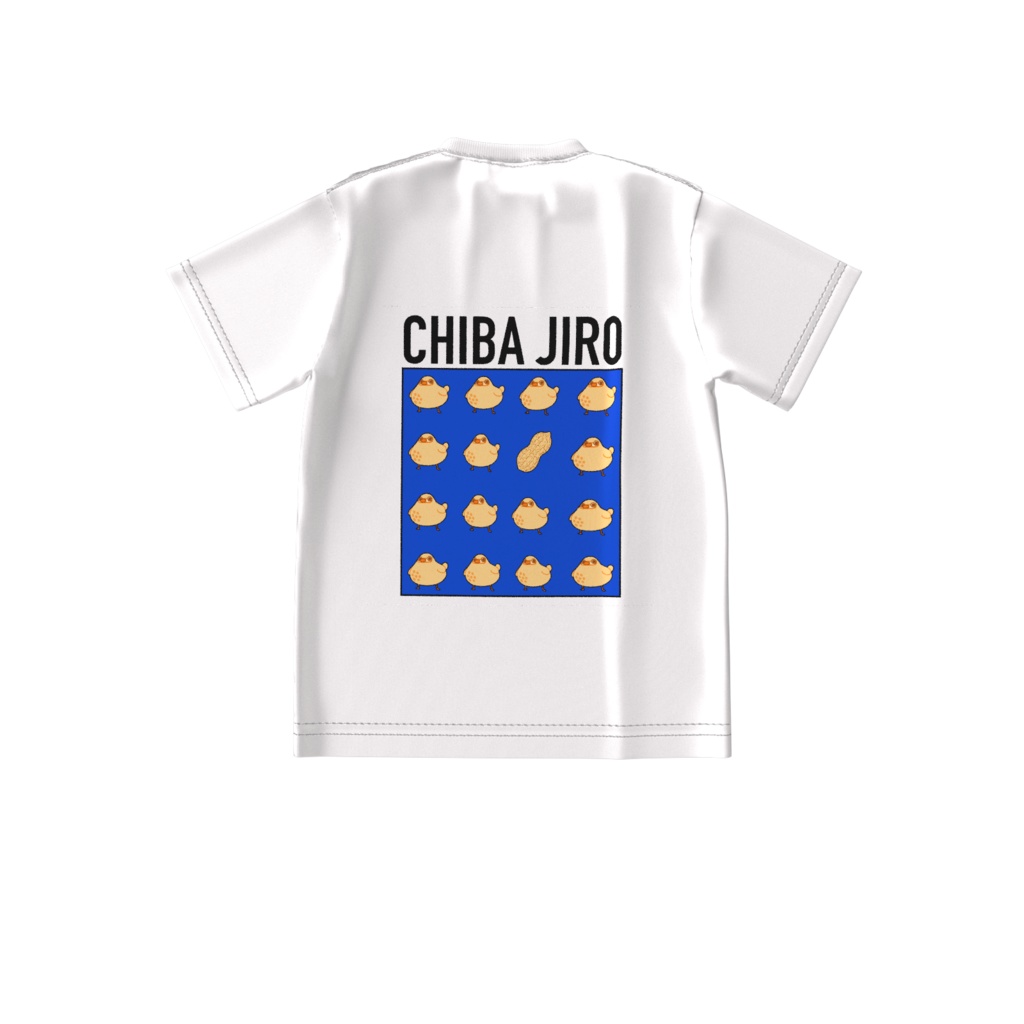 チバジローTシャツ ブルー(背面デザイン)