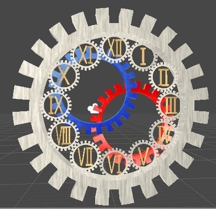 歯車群 第1弾 時計風 アニメーション設定済み 歯車物置き場 Booth