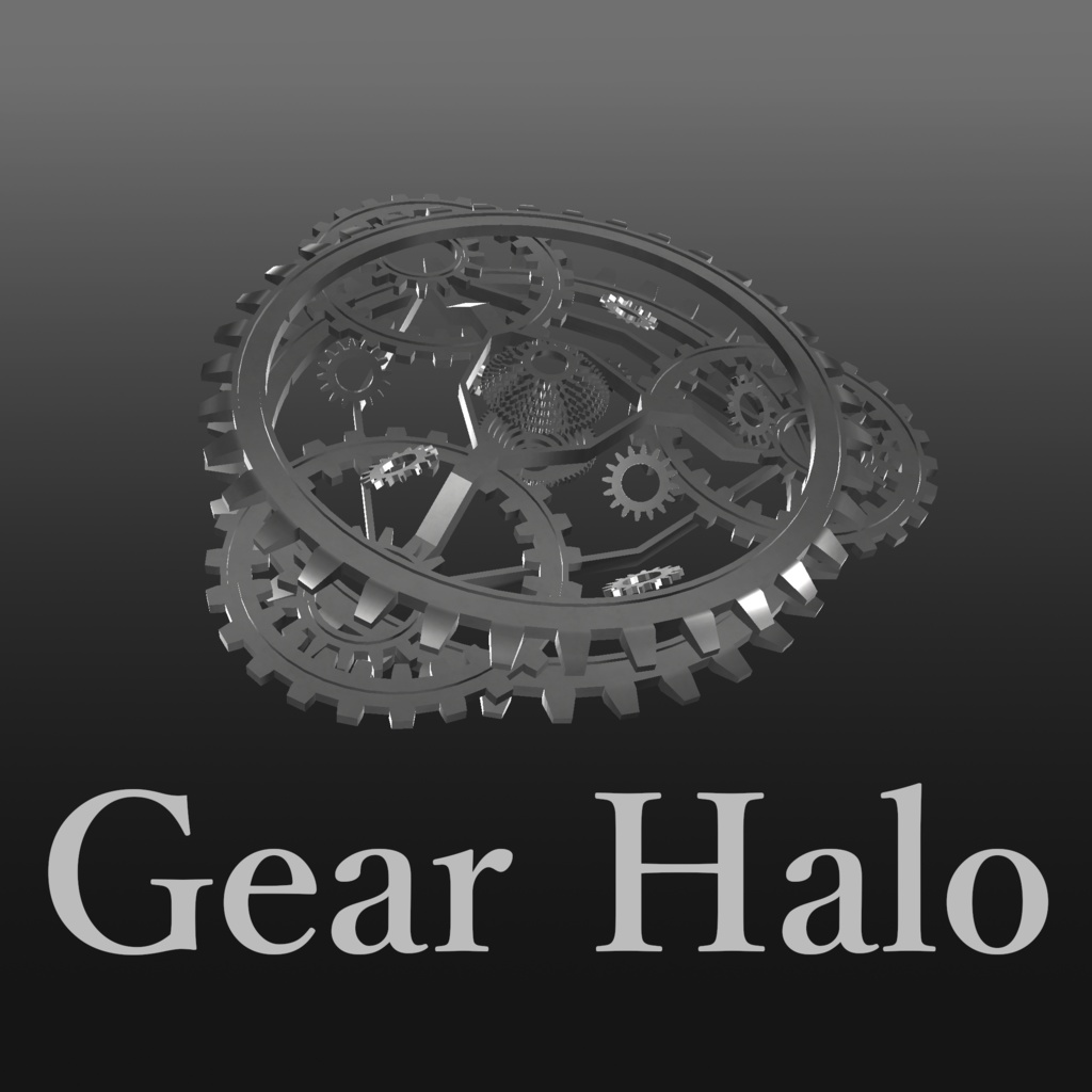 歯車型ヘイロー　Gear Halo 【アニメーション設定済み】