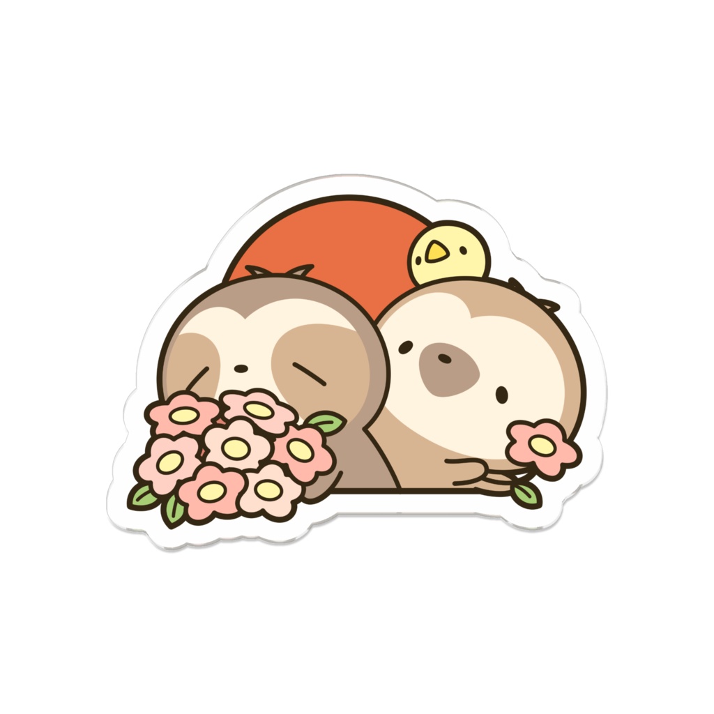 よくばり花束 アクリルバッジ