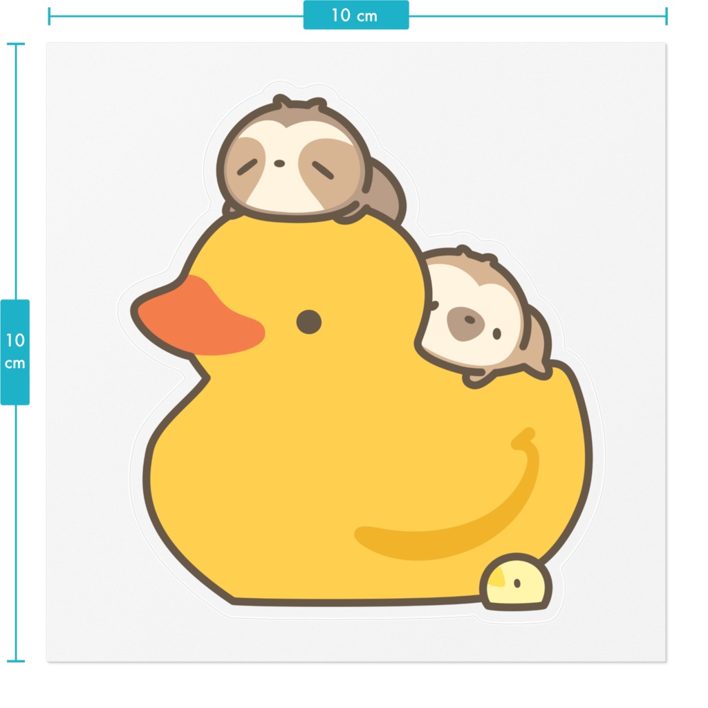 隊長といっしょ ステッカー クリア / ホワイト